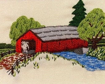 Cryptid Pastoral: Waterford Sheepman Crewelwork Embroidery