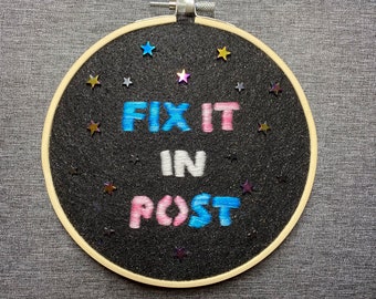 Trans Pride Fix It In Post Broderie
