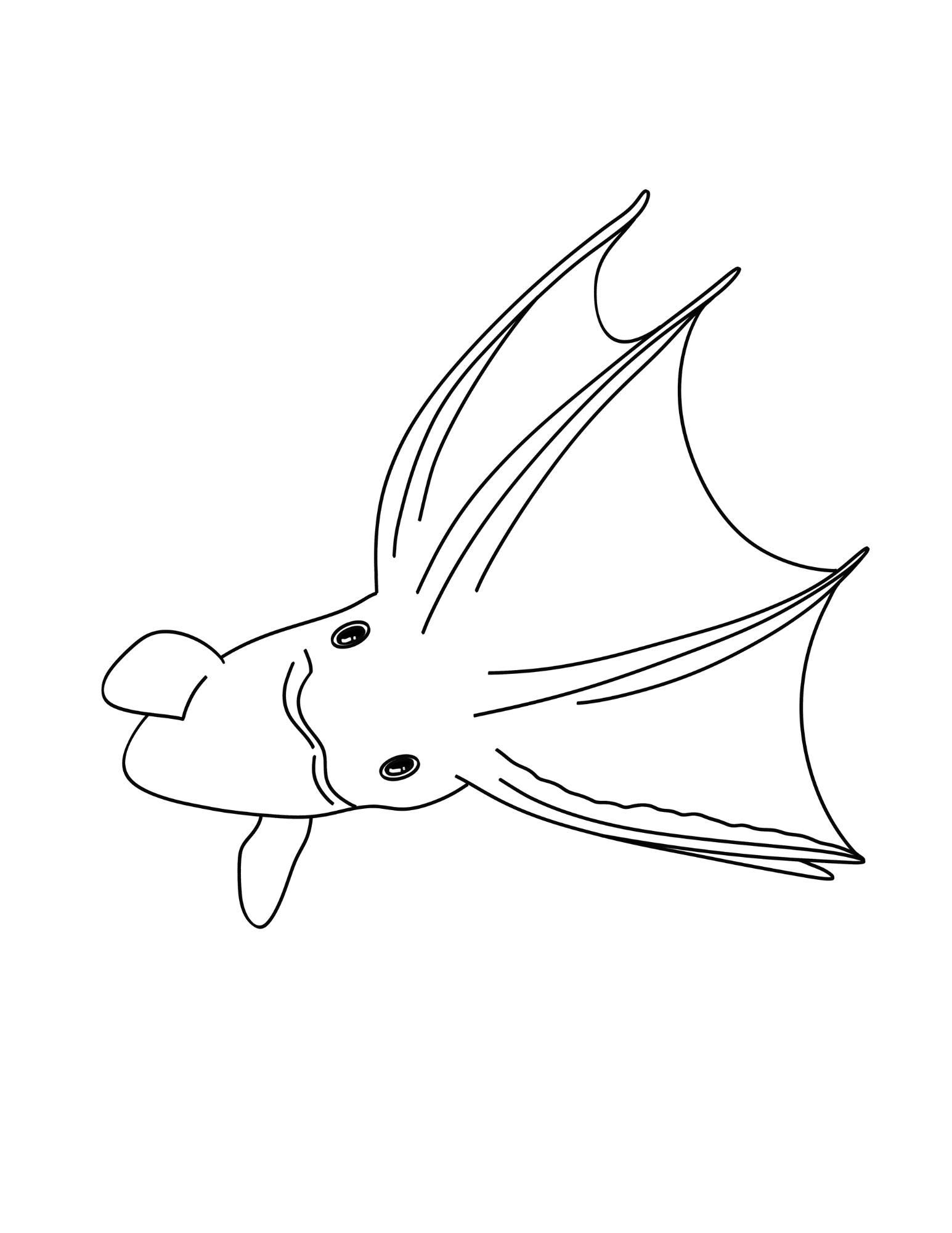 Vampire Fish Coloring In Vampire Squid Coloring Page Printable Deep Sea Activity for Kids ...