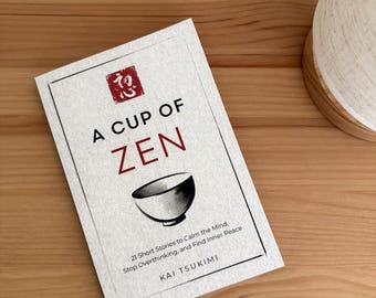 Mindfulness Book A Cup of Zen by Kai Tsukimi Paperback 21 Short Stories Calm Mind