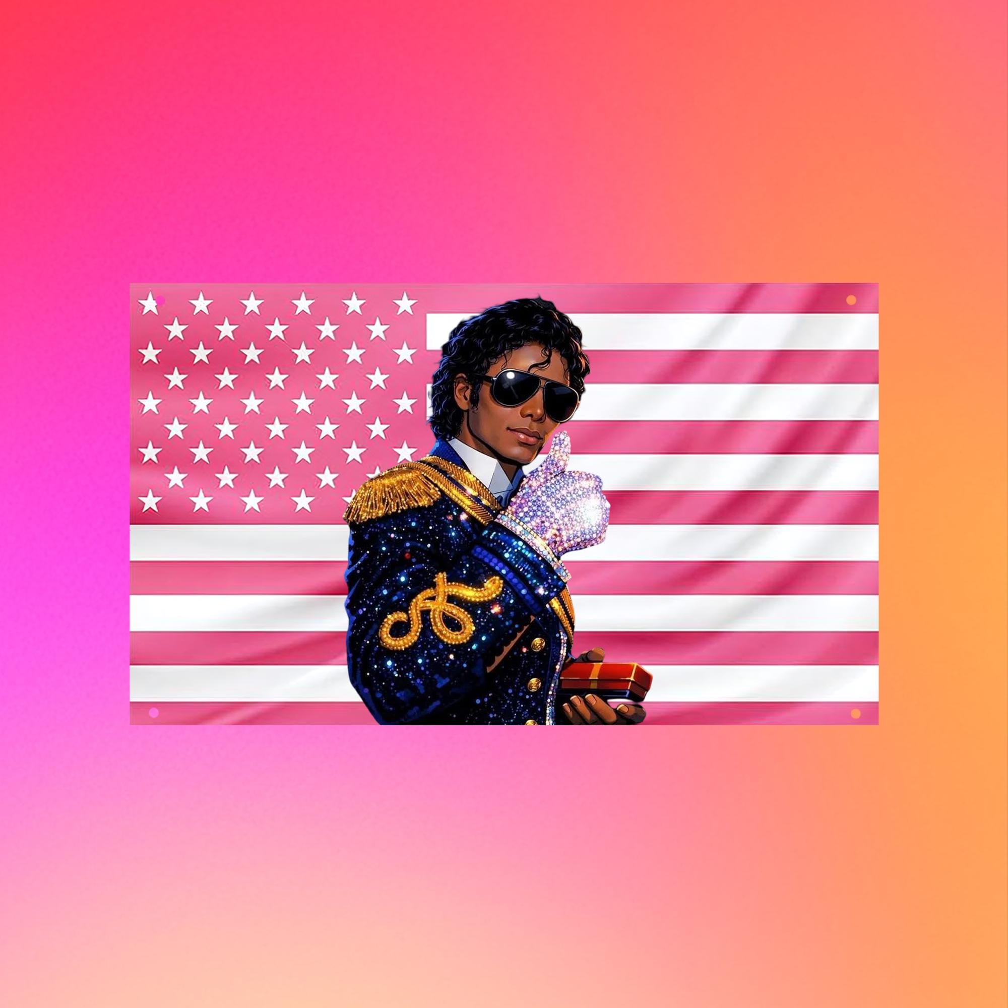 Michael jackson flag - Etsy 日本