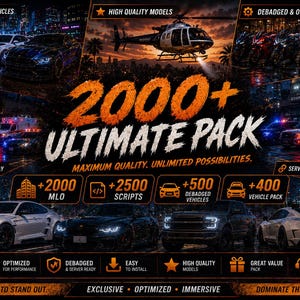 Paquete definitivo +2000 MLO + 2000 guiones + 500 vehículos + regalos especiales y sorpresas...