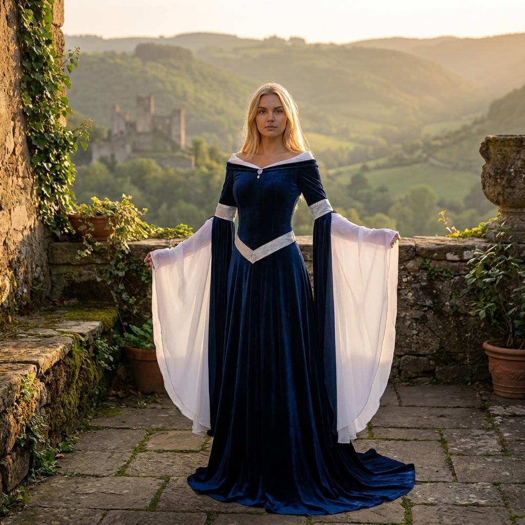 arwen blue velvet dress Velvet Arwen Dress
