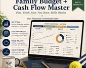 Family Budget Spreadsheet, Zero Based Budget & Cash Flow Tracker, Monthly Budget Excel Template | Debt Payoff, Sinking Funds, Savings