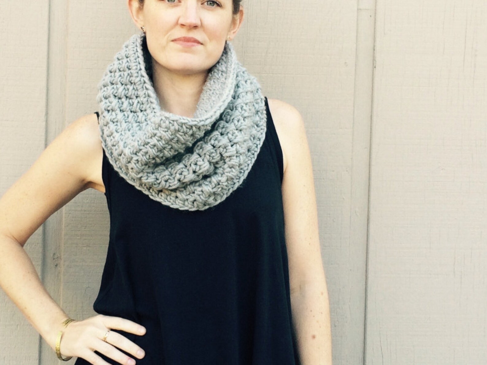 2 Crochet Patterns: Infinity Scarf Cowl, Chunky Bulky Yarn, DIY, Roving ...