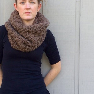 2 Crochet Patterns: Infinity Scarf cowl, chunky bulky yarn, DIY, Roving yarneasy crochet P D F, scarf, cowl, Evie Cowl & Adele Cowl