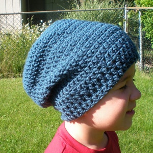 PATTERN: 3 in 1 hat pattern, Kids' Slouch Hat Unisex slouchy beanie, easy crochet P D F, InStAnT DoWnLoAd, Permisson to Sell image 4