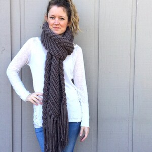 2 Crochet Patterns: Infinity Scarf Cowl, Super Bulky Chunky Yarn, DIY ...
