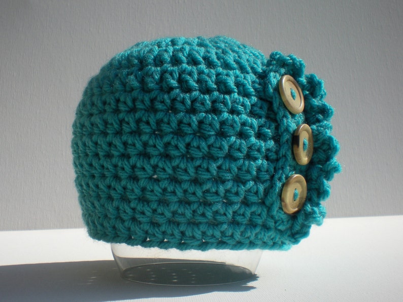 Download PATTERN: Ruffle Baby Hat Easy Crochet PDF Sizes Newborn to | Etsy