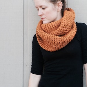 2 Crochet Patterns: Infinity Scarf cowl, super bulky chunky yarn, DIY, easy crochet P D F, scarf, cowl, Marissa Cowl & Chevron Scarf