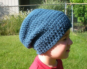 PATTERN: 3 in 1 hat pattern, Slouch Hat, Kids and Toddler Size, Unisex slouchy beanie, crochet P D F, InStaNT DoWNLOAD Permission to Sell