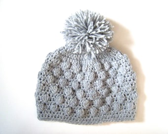 PATTERN: Bobble Beanie, Easy crochet hat pattern, PDF, 7 sizes, unisex, InStAnt DiGiTaL DoWnLoAd, Permission to Sell