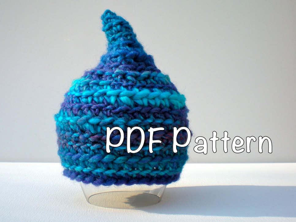 PATTERN: Pixie Baby Hat Gnome Elf 