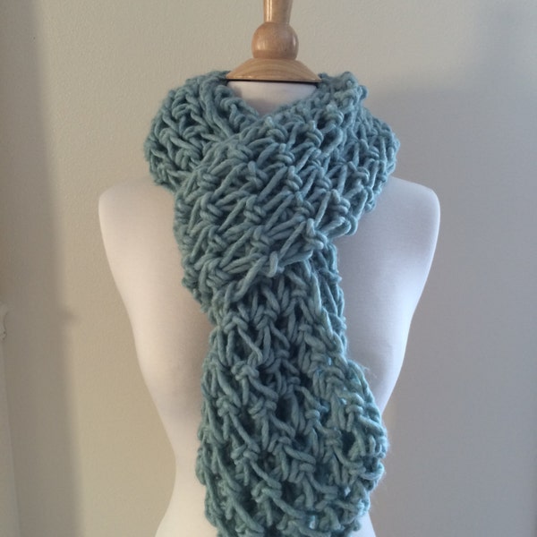 DIY Crochet Pattern: Roving Infinity Scarf, easy crochet P D F, chunky yarn, scarf, cowl, InStanT DowNLoaD