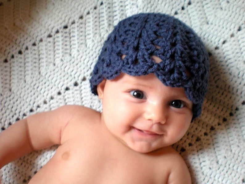 PATTERN: Jellyfish Hat, 6 sizes newborn to adult, easy crochet PDF, InStanT DownLoaD, Permission to Sell image 4