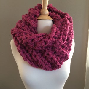DIY Crochet Pattern: Cece's Cowl, Super Bulky Cowl, easy crochet P D F, chunky yarn, scarf, cowl, InStanT DowNLoaD image 3