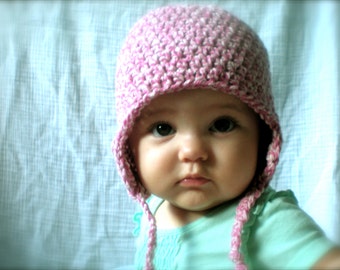 PATTERN: Earflap Hat- Easy Crochet, Sizes Newborn to Adult, InStAnT DoWnLoAd, tassels, flower beanie, baby boy girl, Permission to Sell