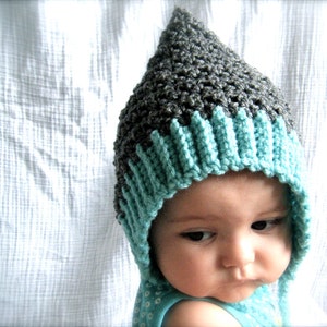 PATTERN: Seedling Pixie Bonnet, baby hat, 3 Sizes, easy crochet PDF, InstanT DigiTal DownLoaD, Permission to Sell image 2