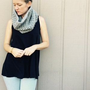 2 Crochet Patterns: Infinity Scarf cowl, chunky bulky yarn, DIY, Roving yarneasy crochet P D F, scarf, cowl, Evie Cowl & Adele Cowl