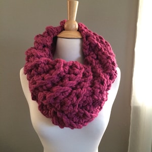 DIY Crochet Pattern: Cece's Cowl, Super Bulky Cowl, easy crochet P D F, chunky yarn, scarf, cowl, InStanT DowNLoaD image 4