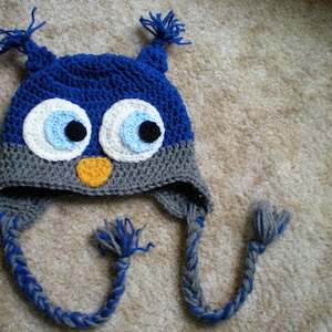 PATTERN:  Owl hat any size, newborn to adult, easy crochet PDF, kids animal hat, InStAnT DowNLoAd, Permission to Sell