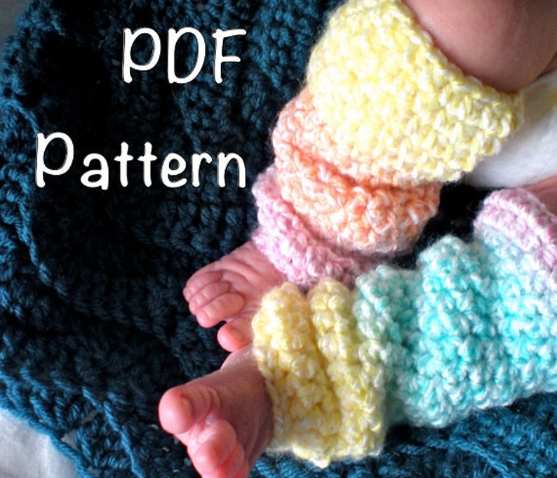 PATTERN Toddler & Baby Leg Warmers 4 Sizes Slouchy Easy Etsy