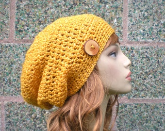 PATTERN:  Autumn Slouch-  Unisex slouchy beanie, crochet hat P D F, easy crochet pattern, InStanT DownLoaD,  Permission to Sell