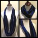 Thin blue line infinity scarf