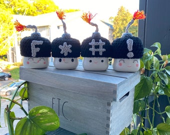 PDF PATTERN ONLY!!! Marshmallow Mug Expletive Hats, Rae Dunn