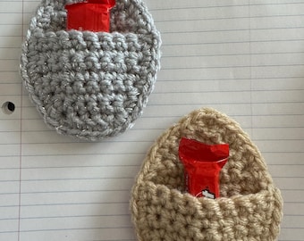 Crochet Mini Egg Pouch PDF Pattern