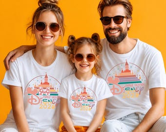 Disney Family Vacation 2026 Shirt Matching Family Trip Magic Kingdom Tee