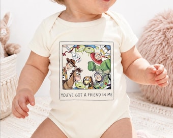 You've Got A Friend In Me Onesie Toy Friends Baby Outfit