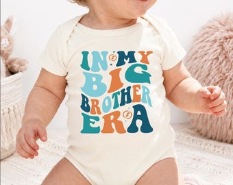 In My Big Brother Era Onesie Sibling Announcement Baby Outfit