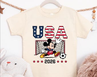 USA Soccer Shirt 2026 Patriotic Soccer Fan Disney Inspired Game Day Tee
