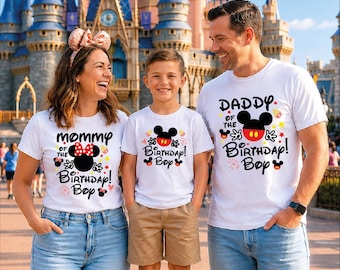 Disney Birthday Boy Shirt, Mommy Of The Birthday Boy Tee, Daddy Matching Family Birthday Trip Shirt