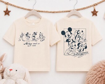 Mickey And Co Onesie Vintage Disney Friends Baby Vacation Outfit,BP