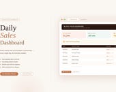 Daily Sales Dashboard | Google Sheets Template for Small Business | Sales Tracker Spreadsheet | Instant Download