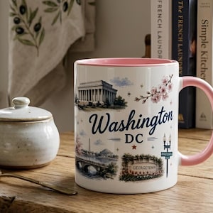 Washington DC Mug - Capitol City Coffee Cup & Souvenir Gift 11,15oz