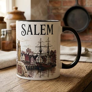 Salem Massachusetts-mugg | Häxig resesouvenir 315 ml, 455 ml