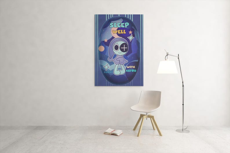 Sleep Well With Astro Print, Dandy’s World Roblox Inspired Wall Art ...
