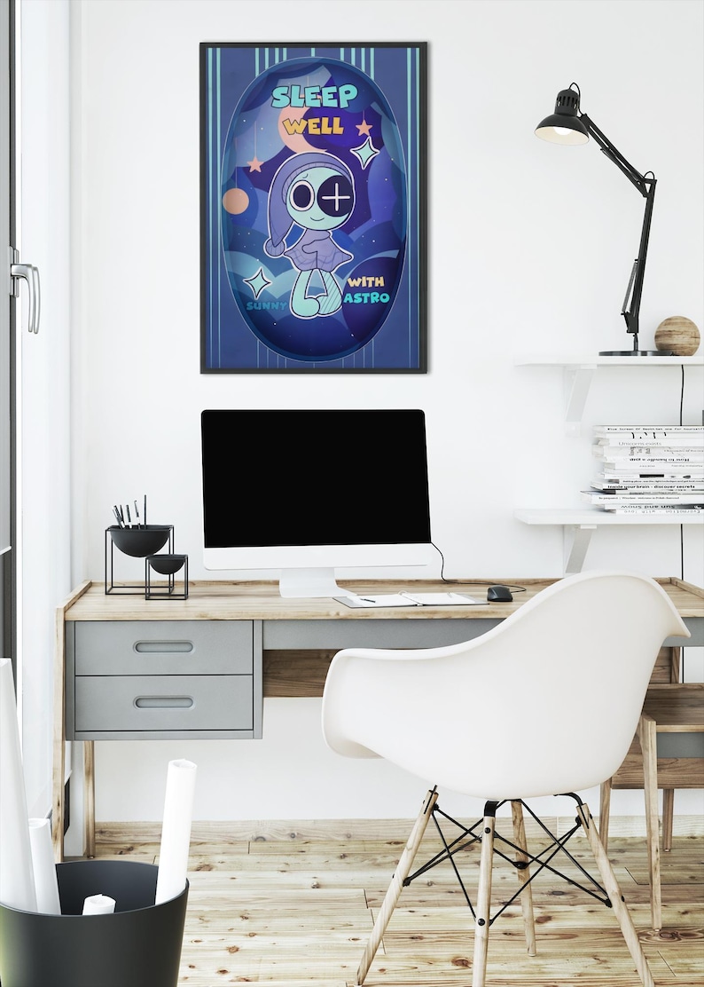 Sleep Well With Astro Print, Dandy’s World Roblox Inspired Wall Art ...