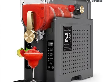 6-lägen 1,6 l kapacitet 200 W One Touch-kontroll Milkshakes Smoothies Glass Fryst dryckesmaskin Slushmaskin Slushmaskin Hemmafest