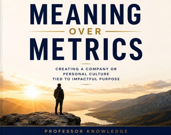 Meaning Over Metrics: Creating a Company or Personal Culture Tied to Impactful Purpose