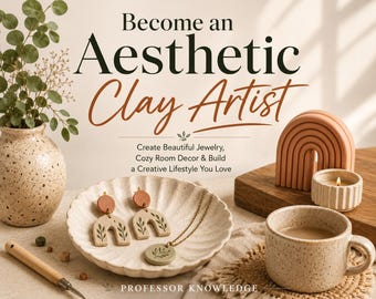 Become an Aesthetic Clay Artist: Create Beautiful Jewelry, Cozy Room Decor & Build a Creative Lifestyle You Love