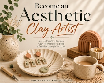 Become an Aesthetic Clay Artist: Create Beautiful Jewelry, Cozy Room Decor & Build a Creative Lifestyle You Love
