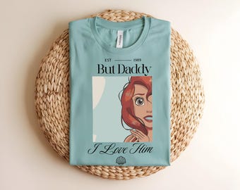 Mais papa, je l'aime, chemise petite sirène, t-shirt rétro Ariel, t-shirt princesse Disney vintage, haut de concert graphique, cadeau tendance pour elle