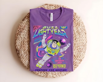 Buzz Lightyear Space Ranger Shirt, Retro Cartoon Graphic Tee