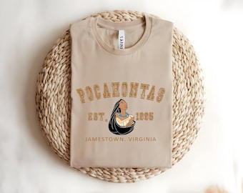 Pocahontas Jamestown Virginia Est 1995 Shirt – Retro Princess Tee