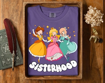 Princess Sisterhood Shirt, Rosalina Peach Daisy Gamer Tee