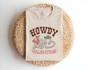 Chemise western pour la Saint-Valentin, t-shirt cowgirl rétro, t-shirt cowboy coeur country